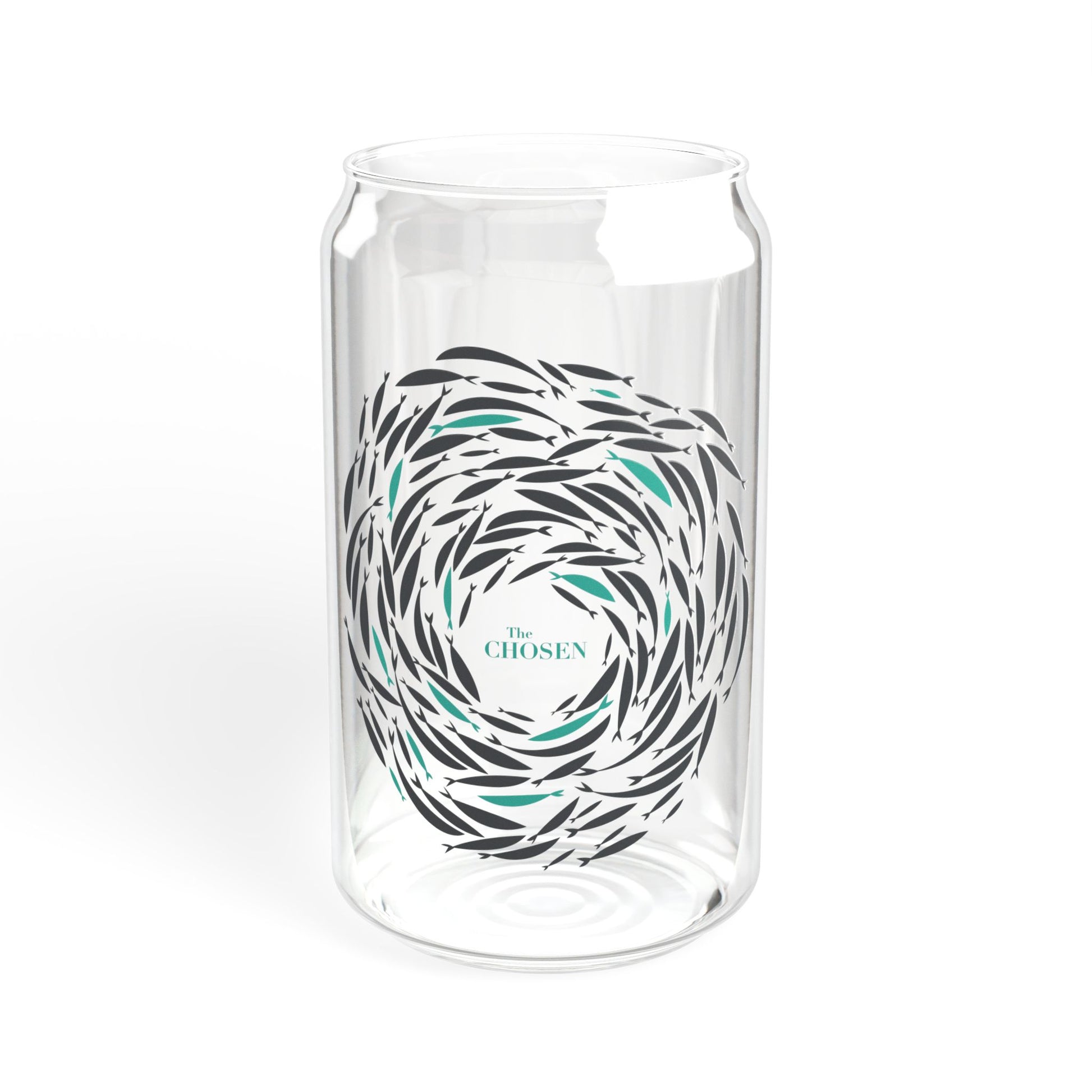 Against the Current 16oz Glass Tumbler with Bamboo Lid