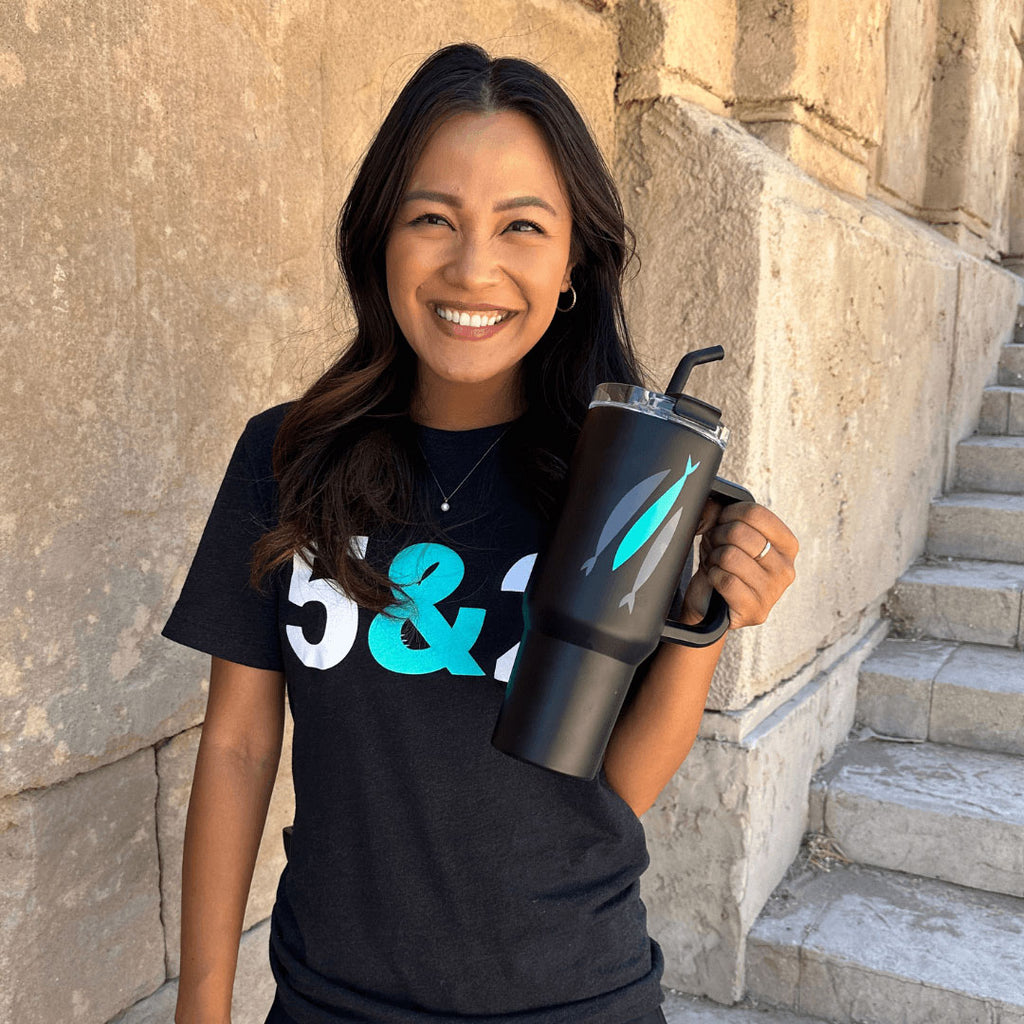 Three Fish Tumbler - 40 oz