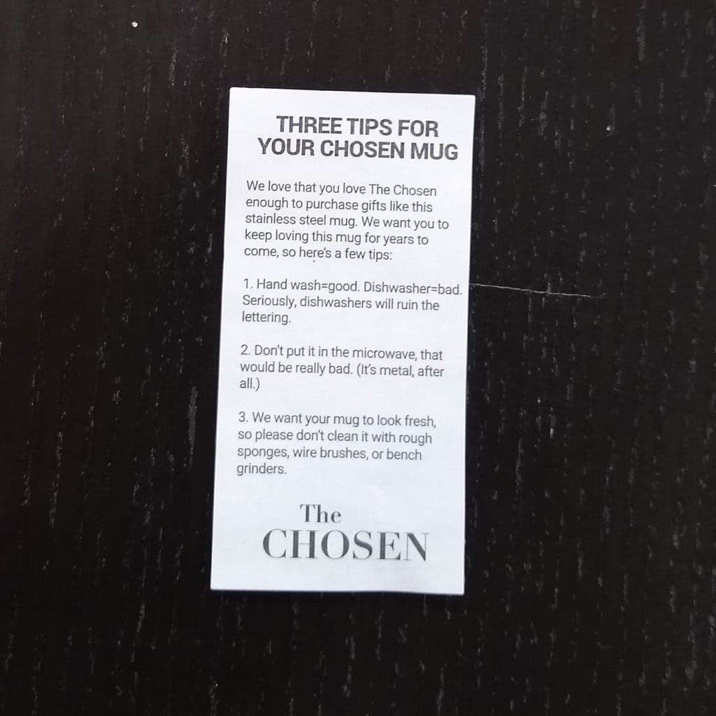 Come and See Stainless Steel Tumbler or Mug - Warning Tips