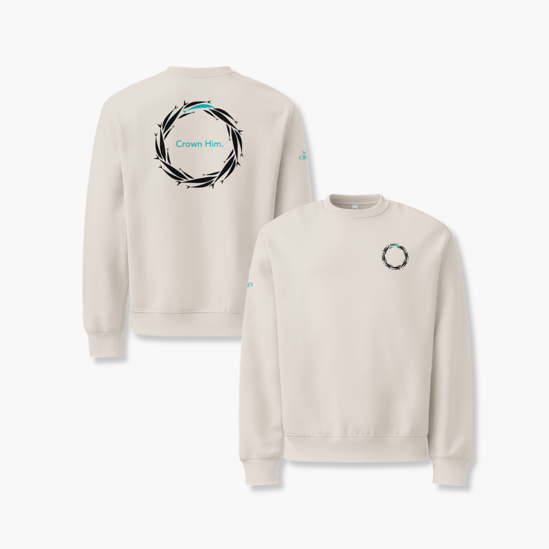 "Crown Him" Heavyweight Crewneck
