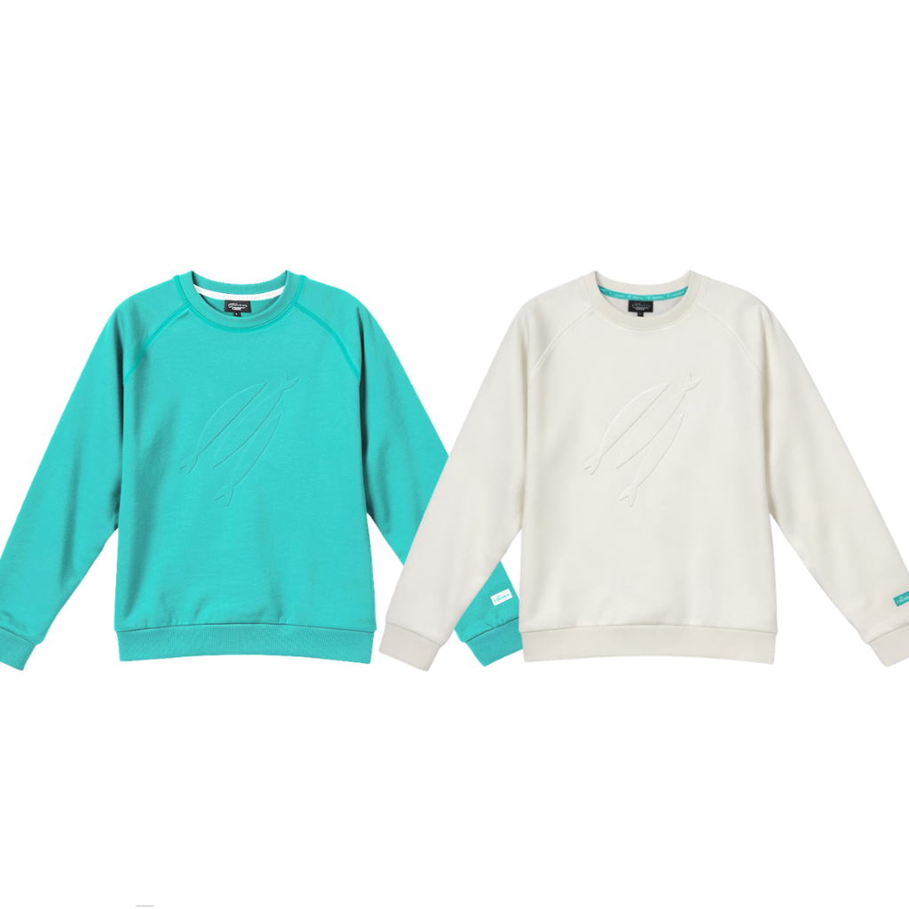 Three Fish Embossed Crewneck