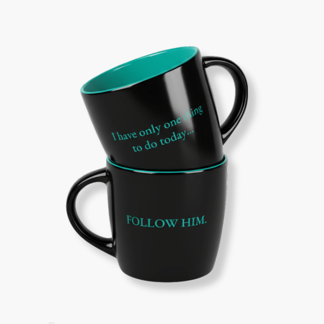 Follow Him Mug
