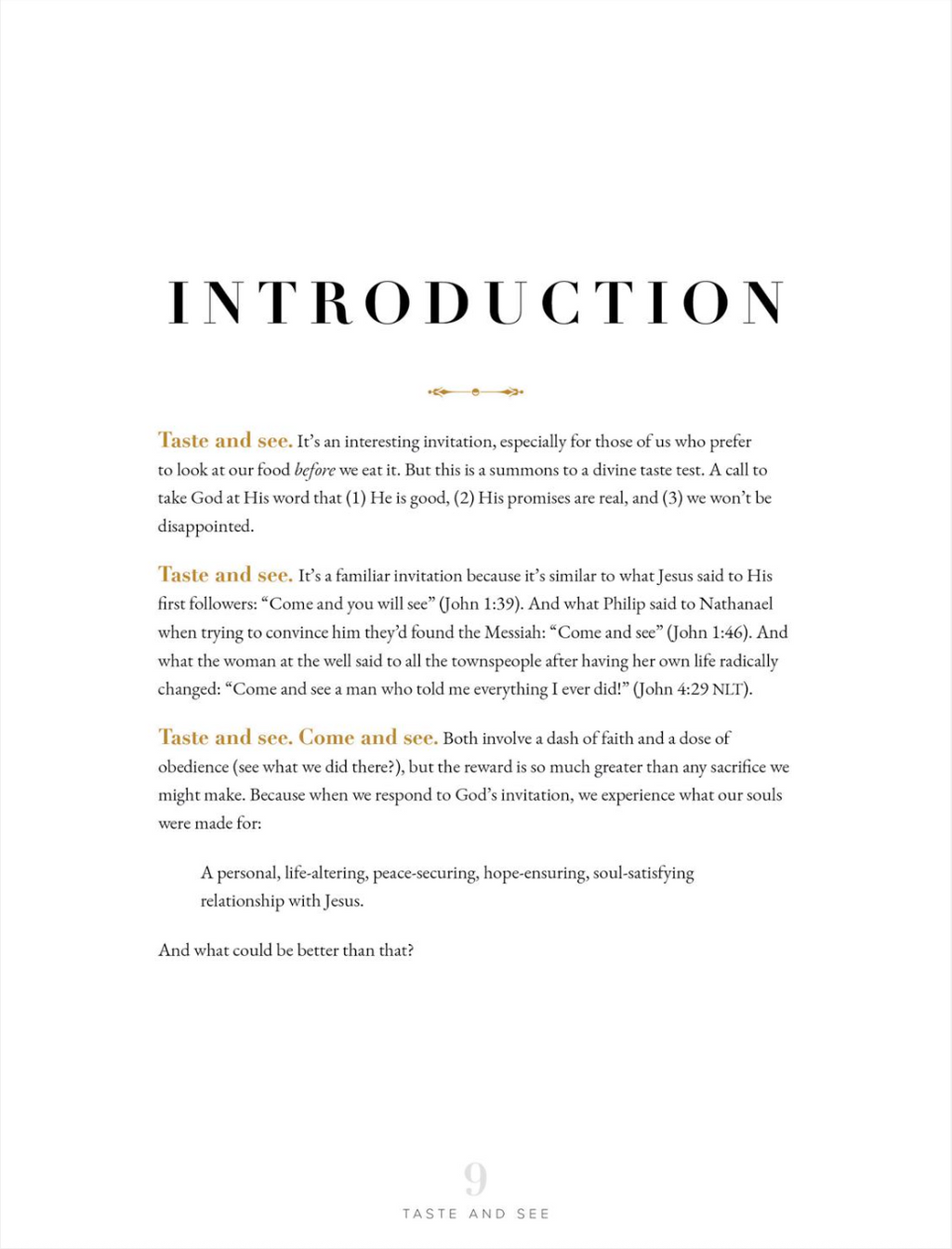 Taste & See Book