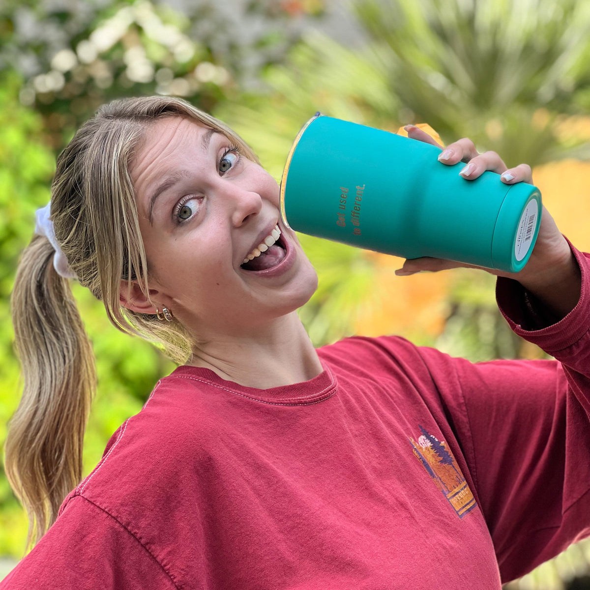 Get Used to Different Stainless Steel Teal Tumbler - 30oz