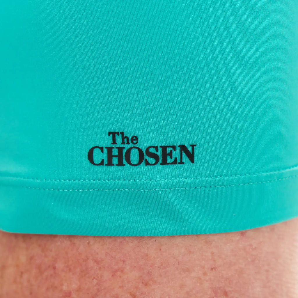 The Chosen Black + Teal Polos