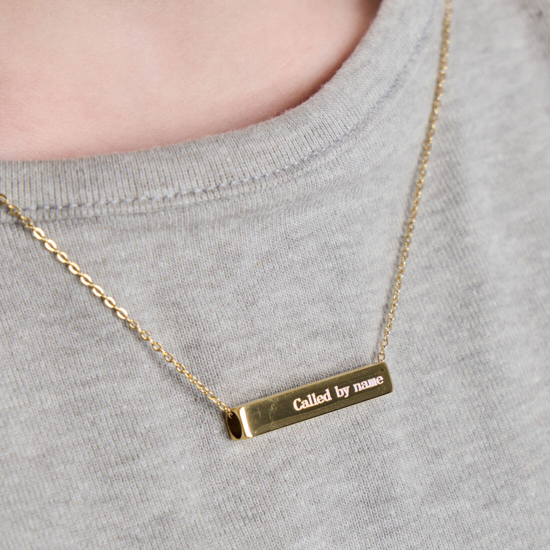 The Chosen Four-Sided Necklace Gold
