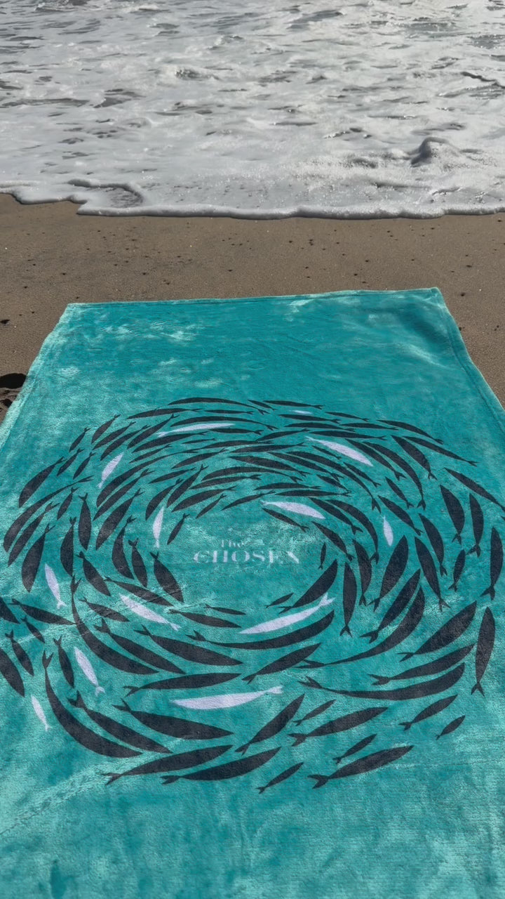 Against the Current Beach Towel