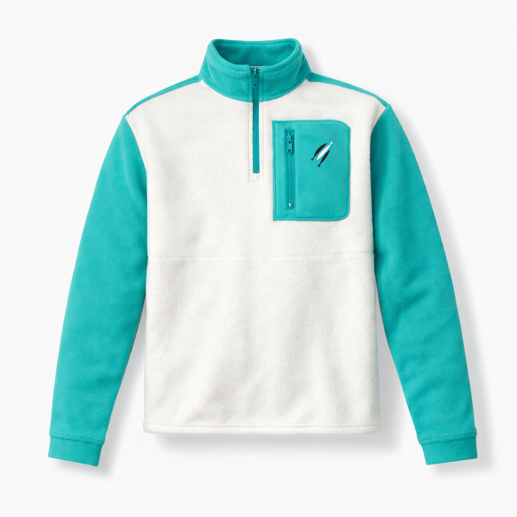 Three Fish Lightweight Fleece Quarter Zip